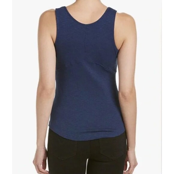 Free People ‘Emmy Lou’ Blue Ribbed Lace Up Tank Top Large - Picture 6 of 14